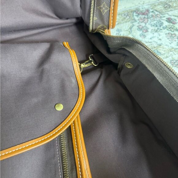 Louis Vuitton Vintage 80s/90s Monogram Garment Brown Luggage Bag - Picture 7 of 16